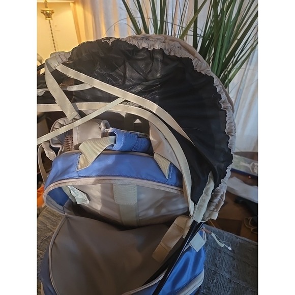 Kelty Kids 3.0 Transit Backpack Child Carrier, Blue & Gray Color, w Canopy - Picture 13 of 14